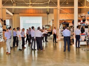 関東液化ガス協議会、25人が建設技術展示館を見学　外部研修会で災害対策車両など