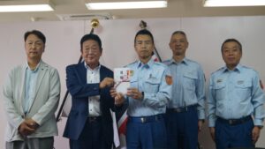 群馬県ガス事業協同組合、利根沼田広域消防本部へガス衣類乾燥機を寄贈