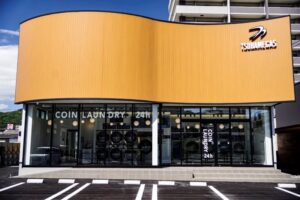 つばめガス、新たに三原支店を開設　１階にコインランドリー併設