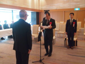 京都府知事表彰、優良保安関係業務従事者に赤倉正浩氏、沖上靖夫氏　優良事業所に三保産業綾部工場