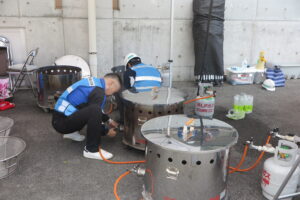 島根県協松江支部、県の総合防災訓練に参加　日赤による炊き出し訓練をサポート