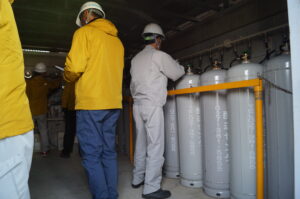 日本コミュニティーガス協会関東支部群馬県部会、安中市で簡易ガス事業防災訓練、地域のライフラインを守る