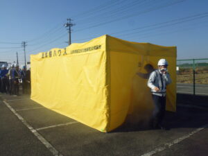 山形県協会、令和７年度中核充填所稼働訓練