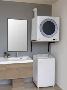 南海プライウッド　洗濯家事を時短化　乾太くんの設置が可能な「ガス衣類乾燥機用棚板セット」